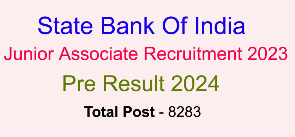 SBI Junior Associate JA Clerk Bharti 2023